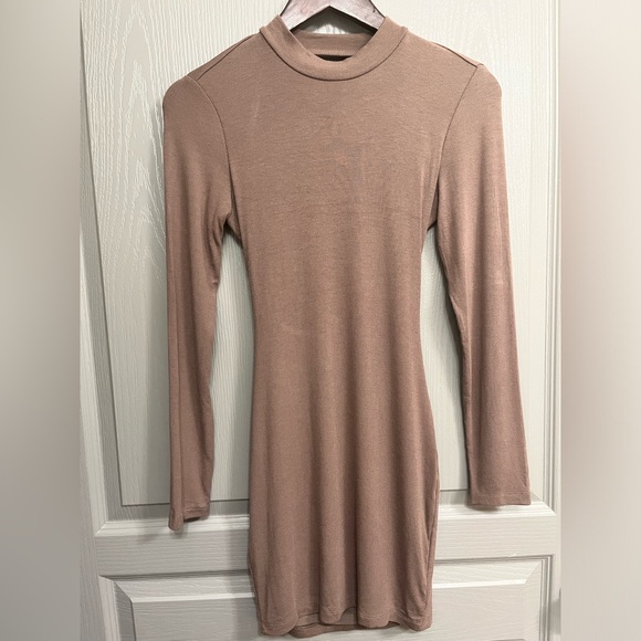 Princess Polly Jace mini dress size 6 light brown - Picture 3 of 10